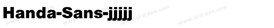 Handa-Sans字体转换