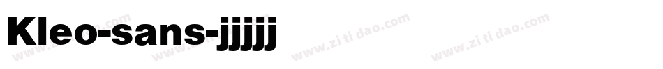 Kleo-sans字体转换