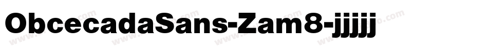 ObcecadaSans-Zam8字体转换