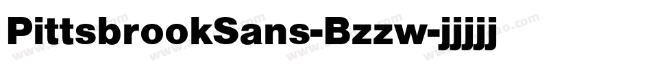PittsbrookSans-Bzzw字体转换