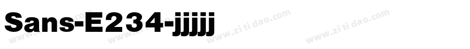 Sans-E234字体转换