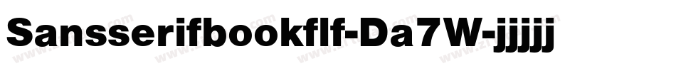 Sansserifbookflf-Da7W字体转换