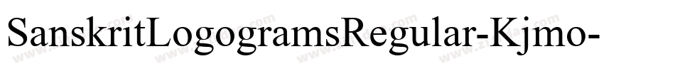 SanskritLogogramsRegular-Kjmo字体转换