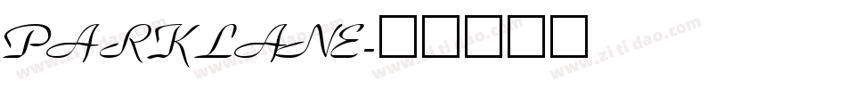 PARKLANE字体转换
