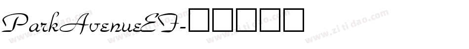 ParkAvenueEF字体转换