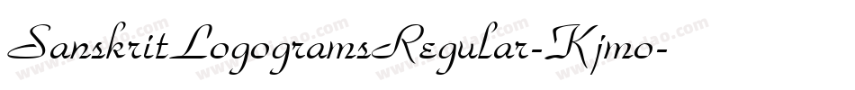 SanskritLogogramsRegular-Kjmo字体转换