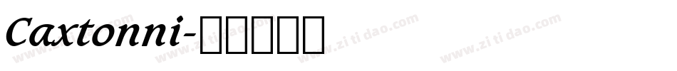 Caxtonni字体转换