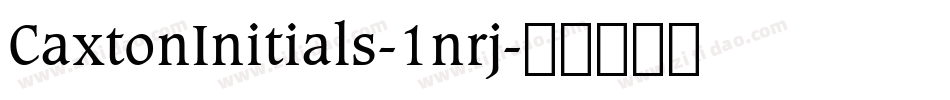 CaxtonInitials-1nrj字体转换
