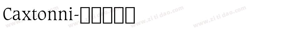 Caxtonni字体转换