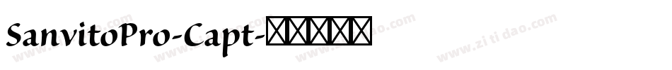 SanvitoPro-Capt字体转换 SanvitoPro-Capt字体转换
