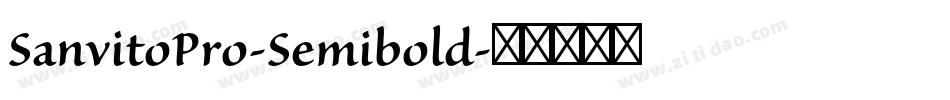 SanvitoPro-Semibold字体转换