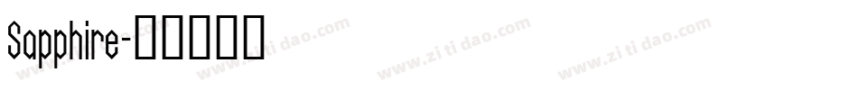 Sapphire字体转换
