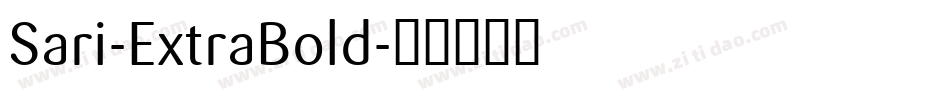 Sari-ExtraBold字体转换