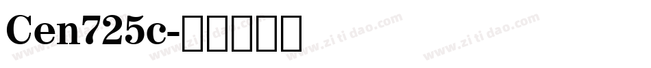 Cen725c字体转换