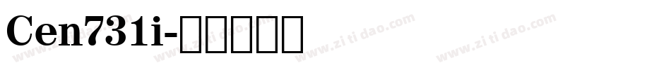Cen731i字体转换