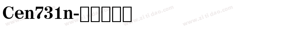 Cen731n字体转换