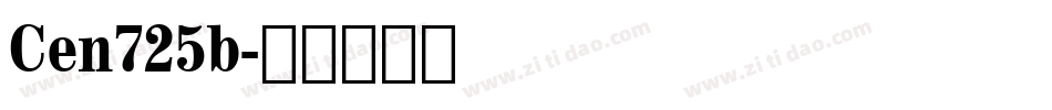 Cen725b字体转换