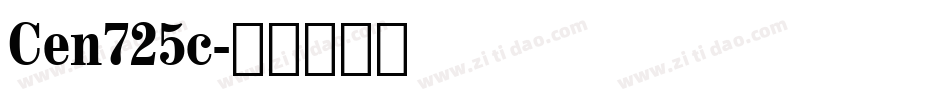 Cen725c字体转换