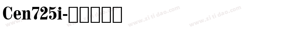 Cen725i字体转换