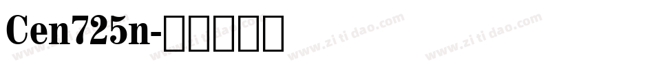 Cen725n字体转换