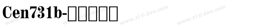 Cen731b字体转换