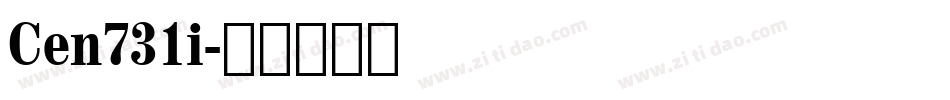 Cen731i字体转换