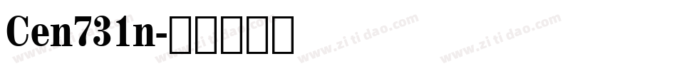 Cen731n字体转换