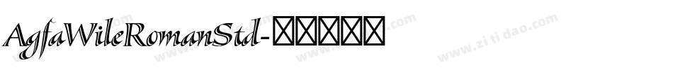 AgfaWileRomanStd字体转换