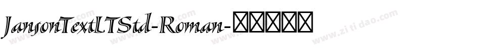 JansonTextLTStd-Roman字体转换
