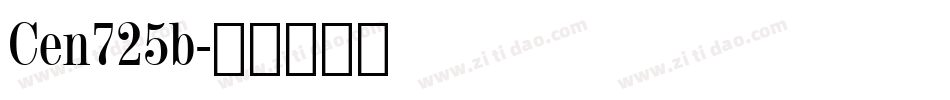 Cen725b字体转换