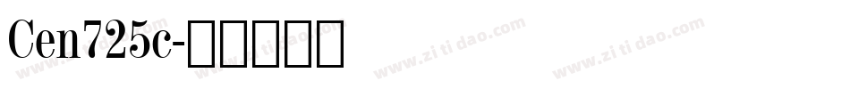 Cen725c字体转换