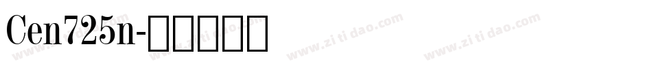 Cen725n字体转换
