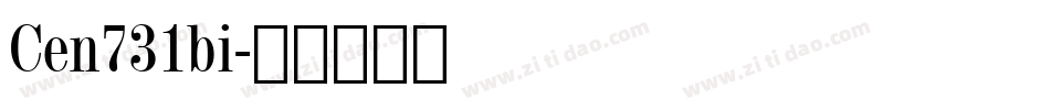 Cen731bi字体转换