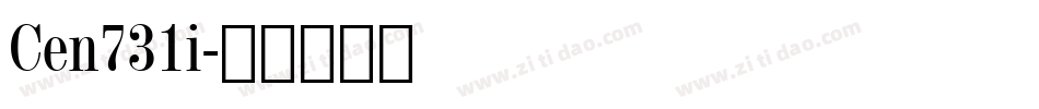 Cen731i字体转换