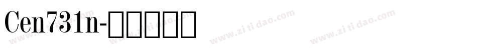 Cen731n字体转换