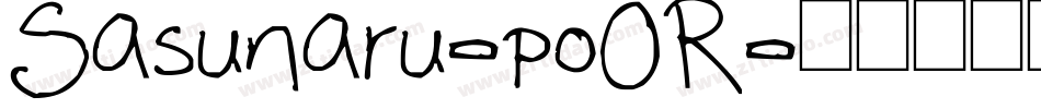 Sasunaru-poOR字体转换