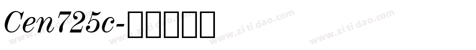 Cen725c字体转换