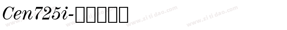 Cen725i字体转换
