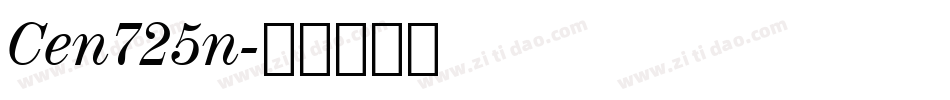 Cen725n字体转换
