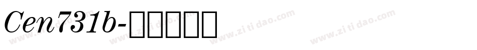 Cen731b字体转换