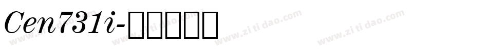 Cen731i字体转换