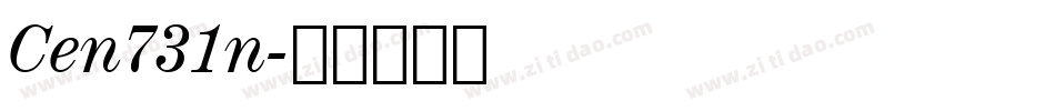 Cen731n字体转换