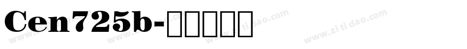 Cen725b字体转换
