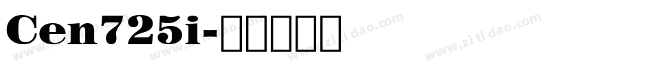 Cen725i字体转换