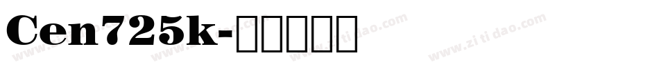 Cen725k字体转换