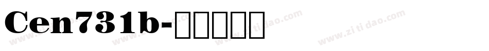 Cen731b字体转换