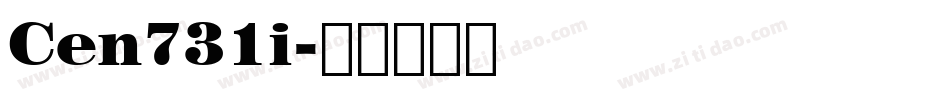 Cen731i字体转换