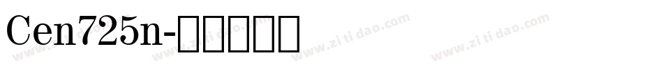 Cen725n字体转换