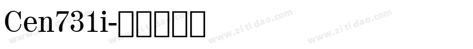 Cen731i字体转换