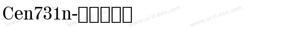 Cen731n字体转换